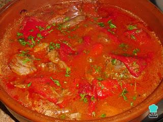 Recette de Zancarrón avec sauce au piquillo