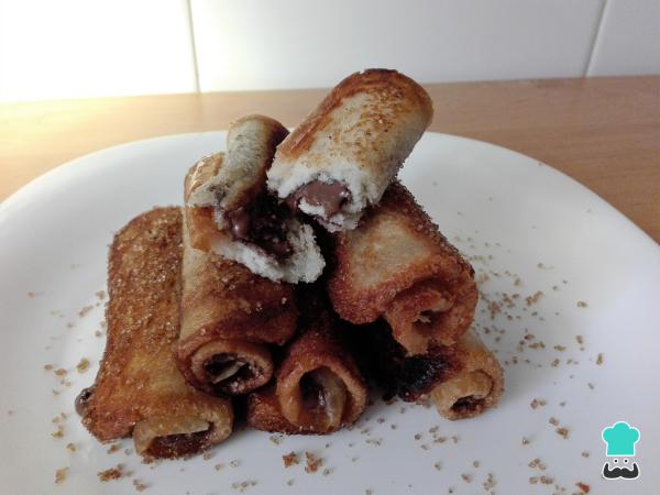 Recette de rouleaux de pain perdu