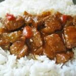 Recette de viande mijotée avec du riz