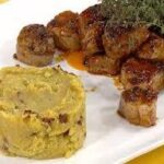 Recette de carré de porc à la purée de patates douces