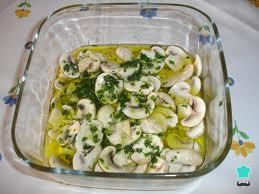 Recette de champignons à la vinaigrette
