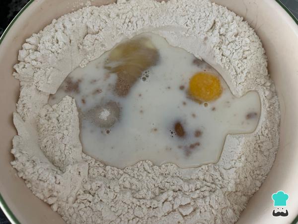 Recette de pain sucré de Noël - Étape 1