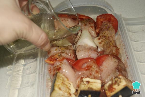 Recette de brochette de poulet Lékué - Étape 5