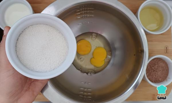 Recette de gâteau au chocolat à la friteuse à air – Étape 2