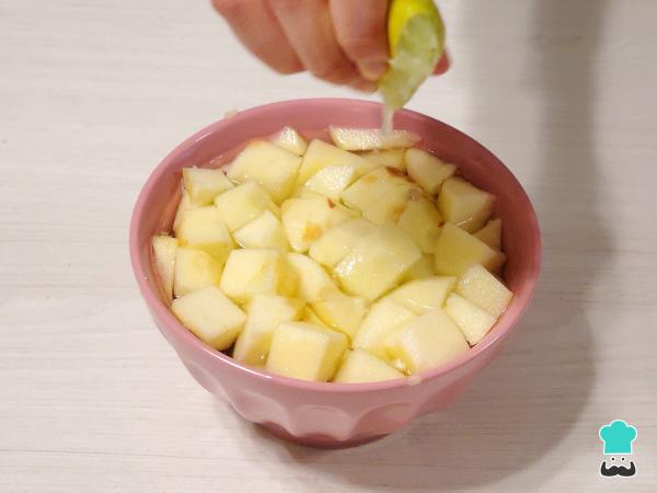 Recette de gâteau aux pommes sans sucre – Étape 1