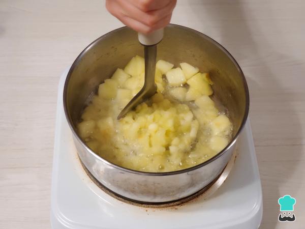 Recette de gâteau aux pommes sans sucre - Étape 2