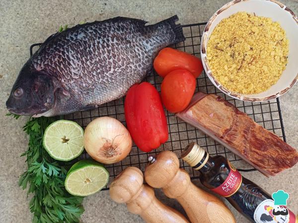 Recette de poisson farci au four - Étape 1