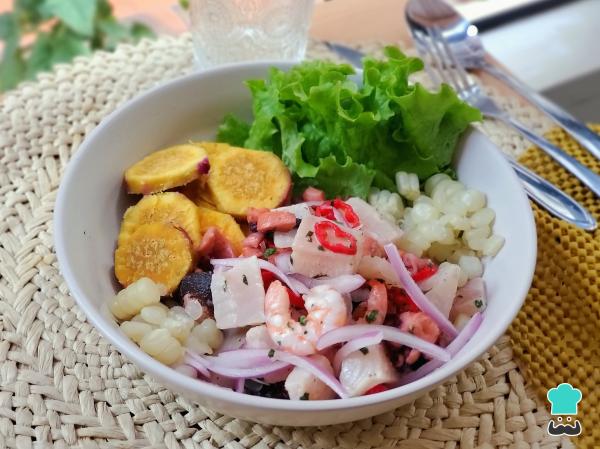 Recette de ceviche mixte péruvien