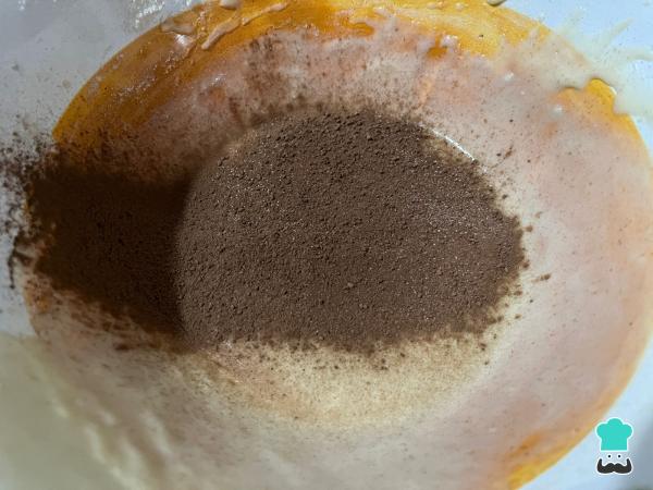 Recette de génoise marbrée - Étape 4