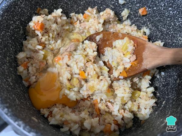 Recette de Cake au thon et riz - Étape 5