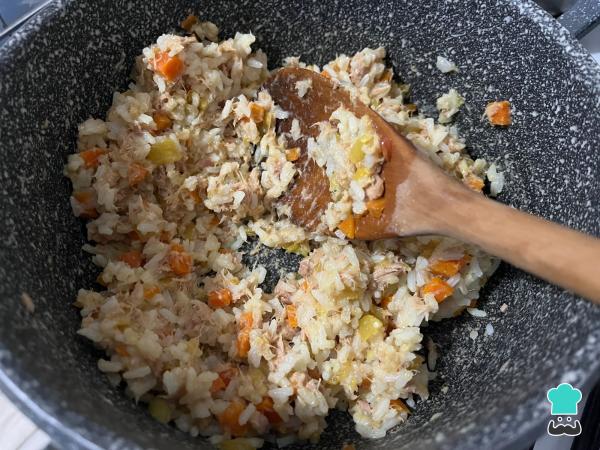 Recette Cake au thon et riz - Étape 4