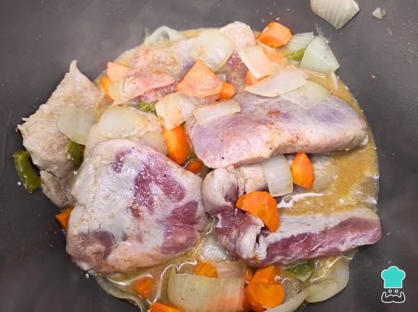 Recette Pulpe de porc au jus - Étape 3
