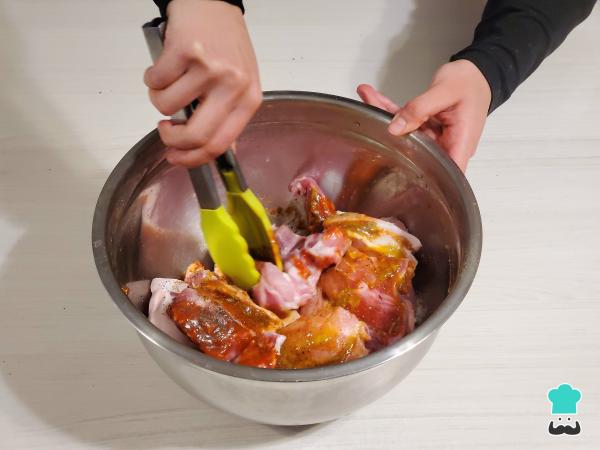 Recette frite au Piuran - Étape 1