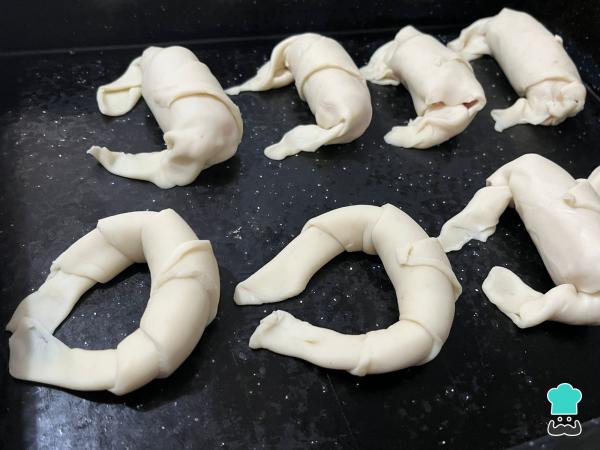 Recette des Croissants à la pâte à tarte - Étape 4