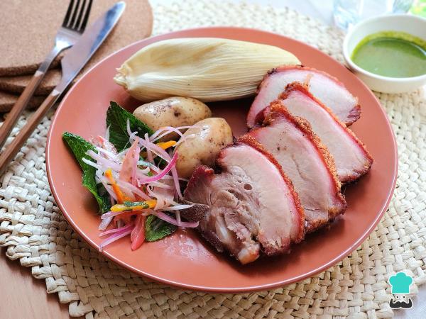 Recette de porc cylindrique