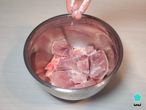 Recette de Chicharrón avec surnom - Étape 2