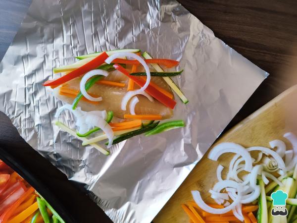 Recette de filet de poisson d'emballage - Étape 2