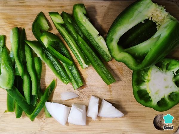 Recette de Spaghettis Verts au Poivron - Étape 2