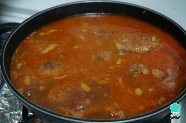 Recette Carrilleras au vin rouge de grand-mère - Étape 6