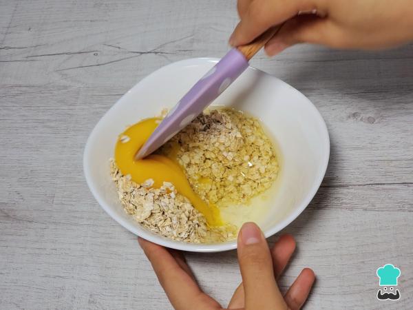 Recette de biscuits à l'avoine avec 3 ingrédients - Étape 1