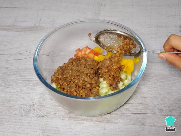 Recette de salade de lentilles en pot – Étape 5