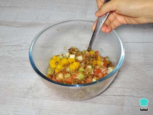 Recette de salade de lentilles en pot - Étape 7