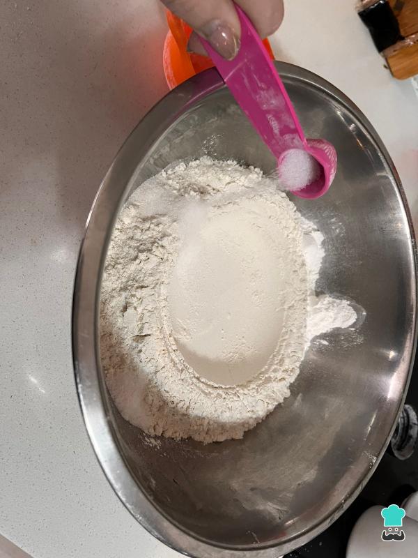 Recette pour les pancitos sans levain - Étape 3