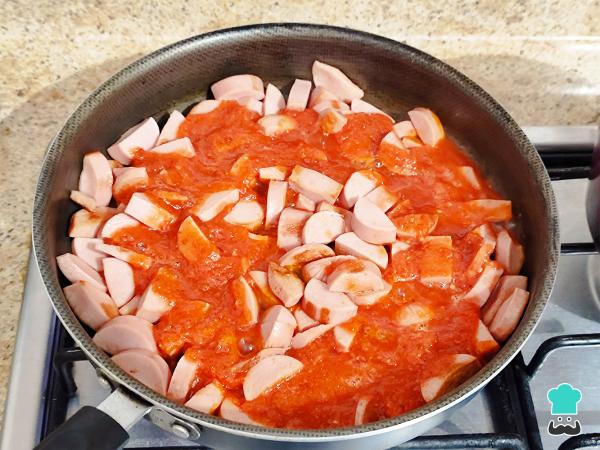 Recette de saucisse enchaînée - Étape 3