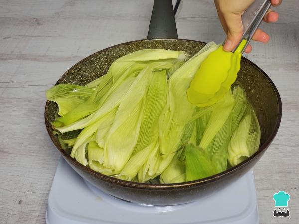 Recette Humita en chala - Étape 2