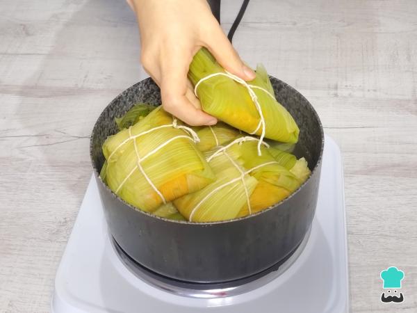 Recette Humita en chala - Étape 11