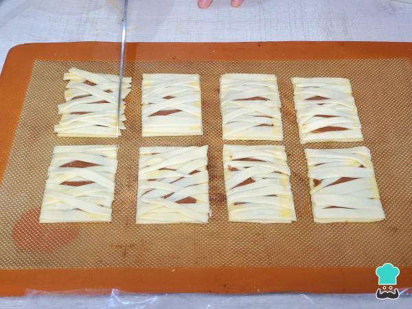 Mummies de pâte feuilletée - Étape 6