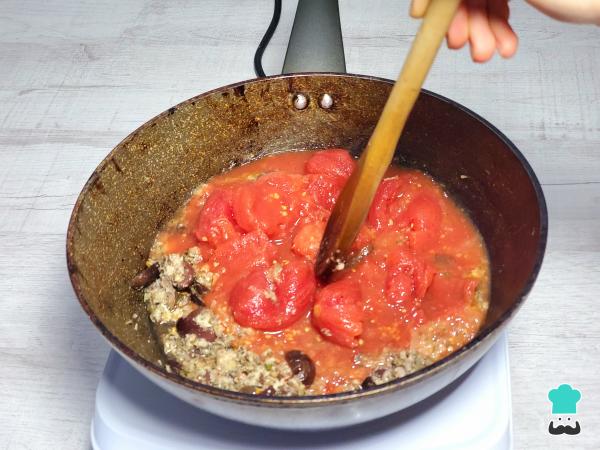 Recette de nouilles puttanesca - Étape 4