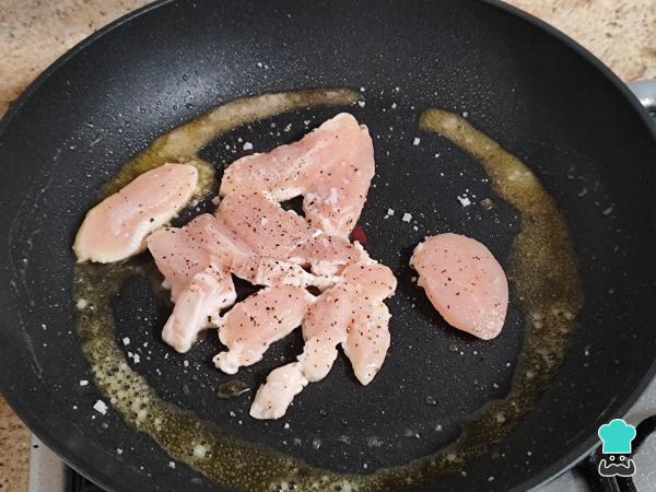 Recette de Spaghettis verts au poulet - Étape 4