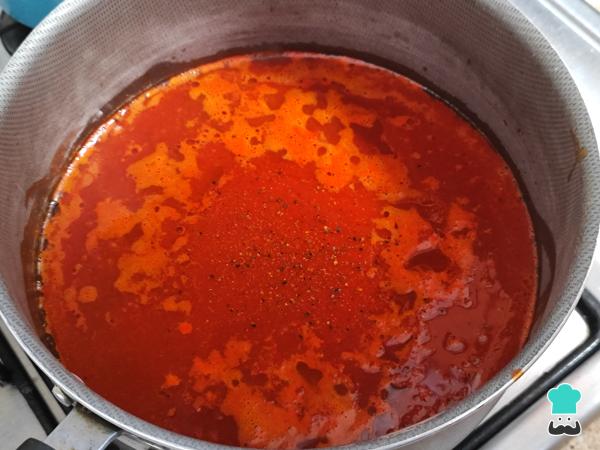 Recette d'Enchiladas de Querétaro - Étape 3