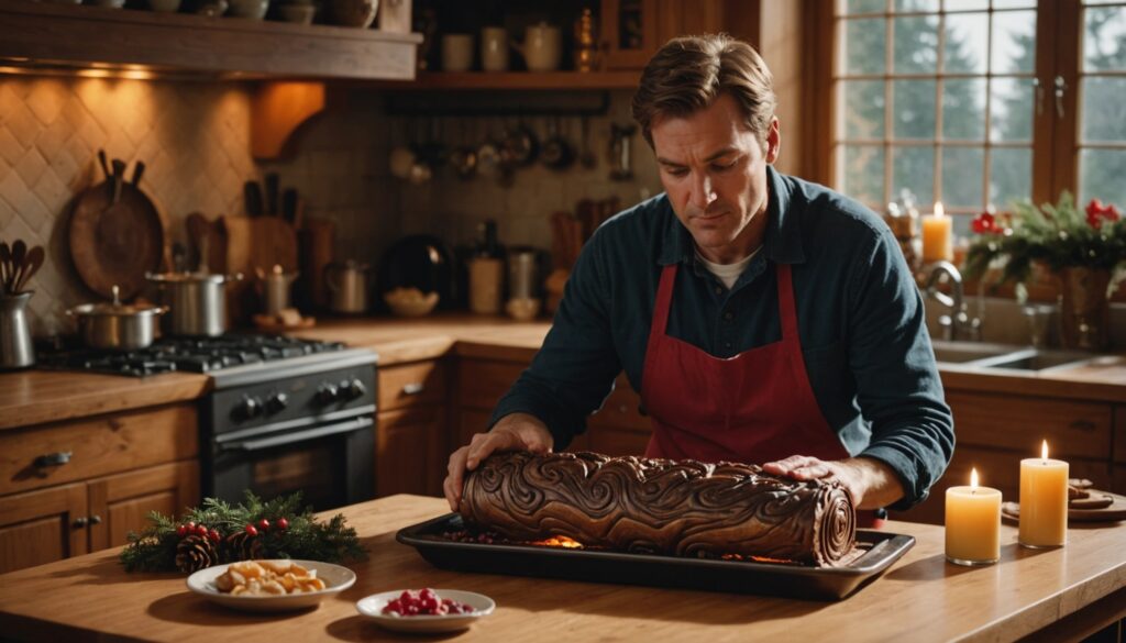 Accessoire essentiel : moule innovant pour bûches de Noël