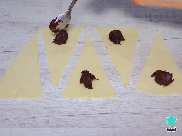 Recette de croissants à la pâte feuilletée - Étape 3