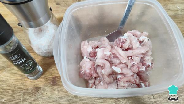 Recette d'Espinagada - Étape 1