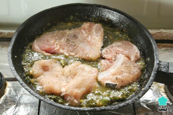 Recette d'aiguillat en sauce verte - Étape 8