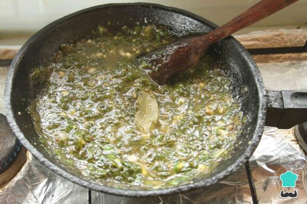 Recette d'aiguillat en sauce verte - Étape 7