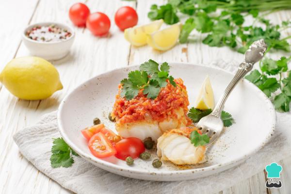 Recette de Cabillaud aux tomates frites en bocal