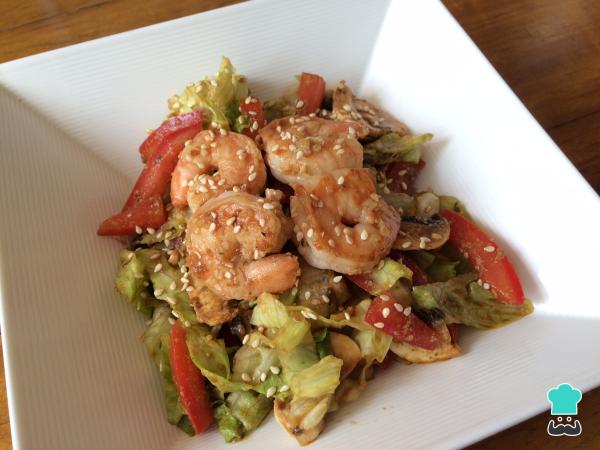Recette de salade de crevettes orientales - Étape 6
