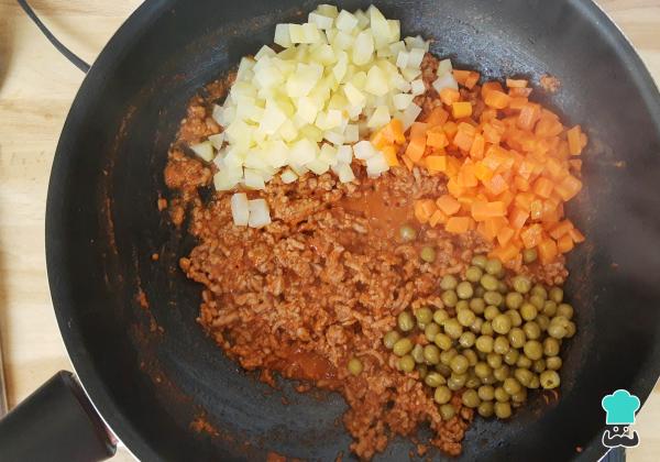 Recette de toasts Picadillo - Étape 5
