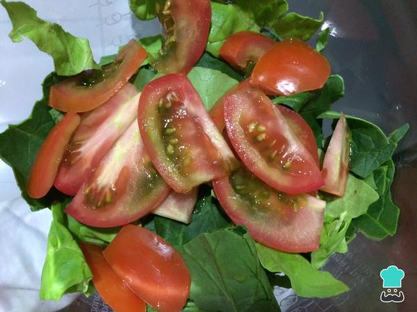 Recette de Salade de poulet aux épinards - Étape 2