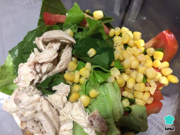 Salade de poulet aux épinards Recette - Étape 3