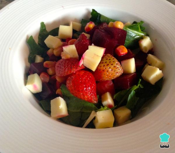 Recette de salade d'épinards, bacon et champignons - Étape 6