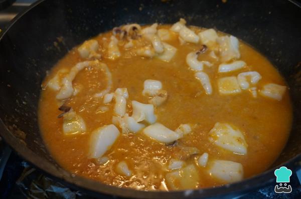 Recette de Lotte en sauce aux crevettes étape par étape - Étape 8