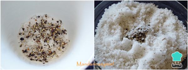 Recette du Saumon mariné au sel et au sucre étape par étape - Étape 2