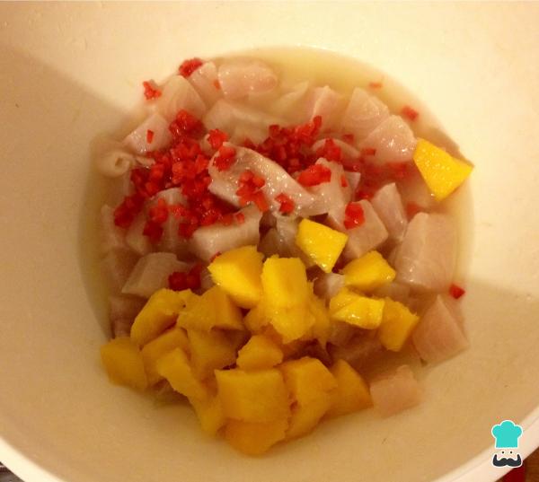 Recette de Ceviche de tilapia à la mangue - Étape 3