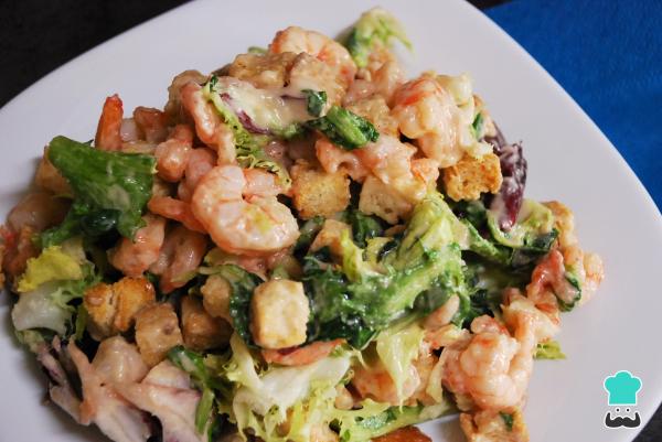 Recette de salade César aux crevettes - Étape 5