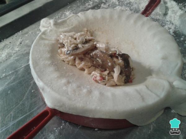 Recette d'empanadas au poulet et aux champignons - Étape 8